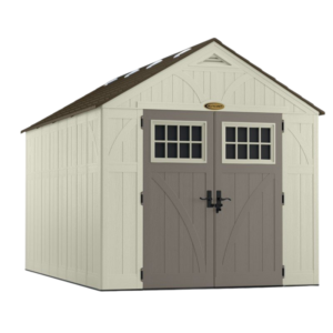 Suncast Woodgrain Premium Kunststoff-Gerätehaus 10,27 m² in Grau