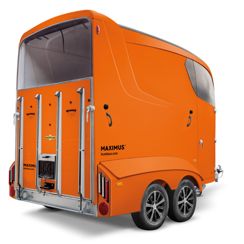Humbaur Maximus Deluxe Orange – Vollpoly-Pferdeanhänger – Bild 2