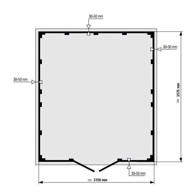 Grosfillex DECO PVC-Gartenhaus 11,2 m² – Wartungsfreies Premium-Gartenhaus 26 mm mit Doppeltür und Fenster – Bild 2