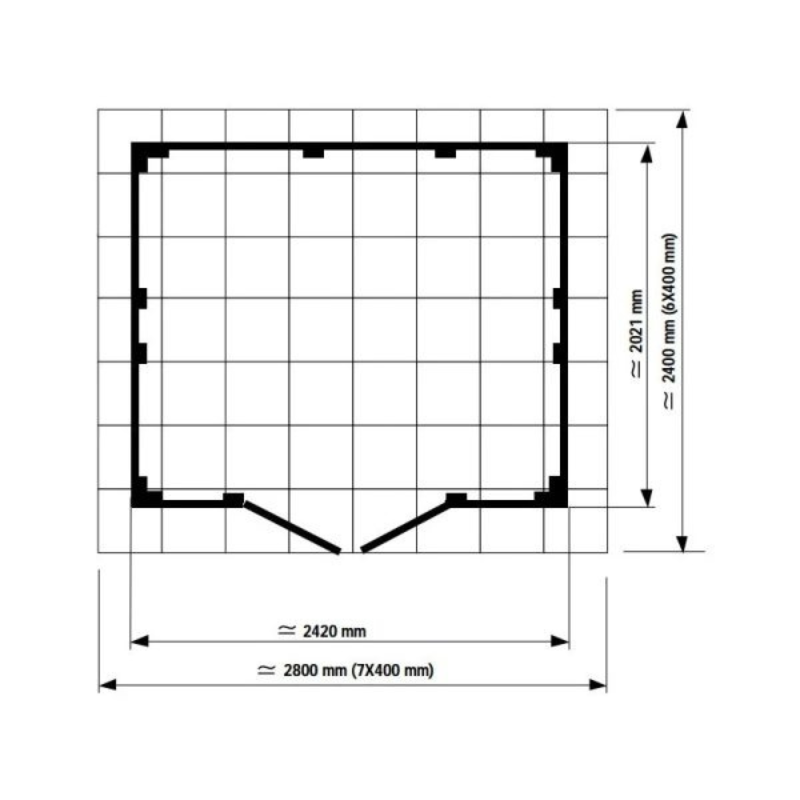Grosfillex Kunststoff-Gerätehaus UTILITY 4,9 m² (Graublau/Weiß) – Bild 3