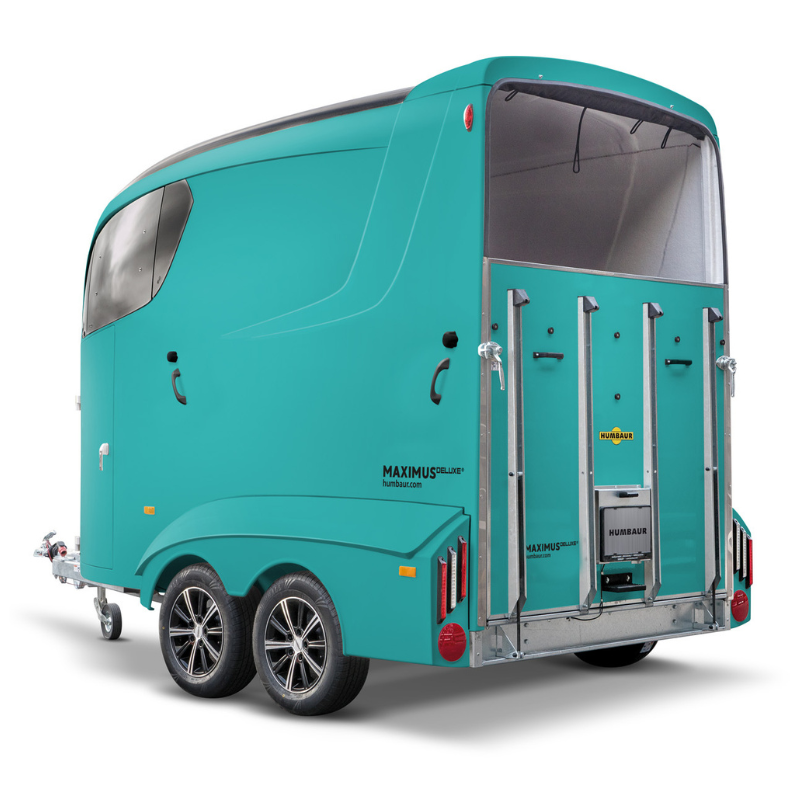 Humbaur Maximus Deluxe Türkis – Vollpoly-Pferdeanhänger – Bild 2