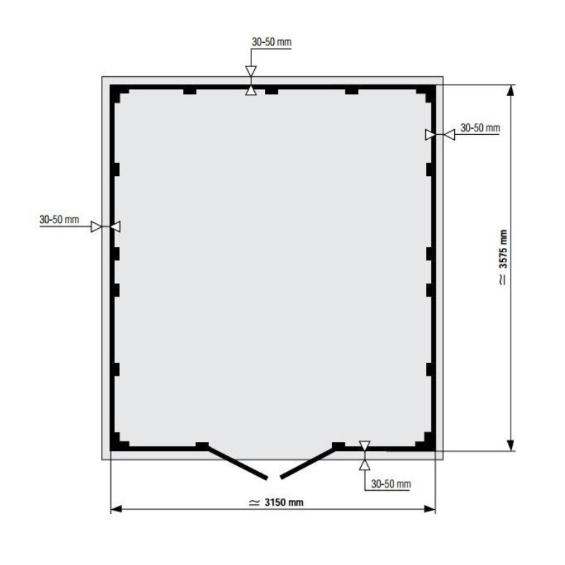Grosfillex Kunststoff-Gerätehaus DECO 11,2 m² (Dunkelgrau/Weiß) – Bild 4