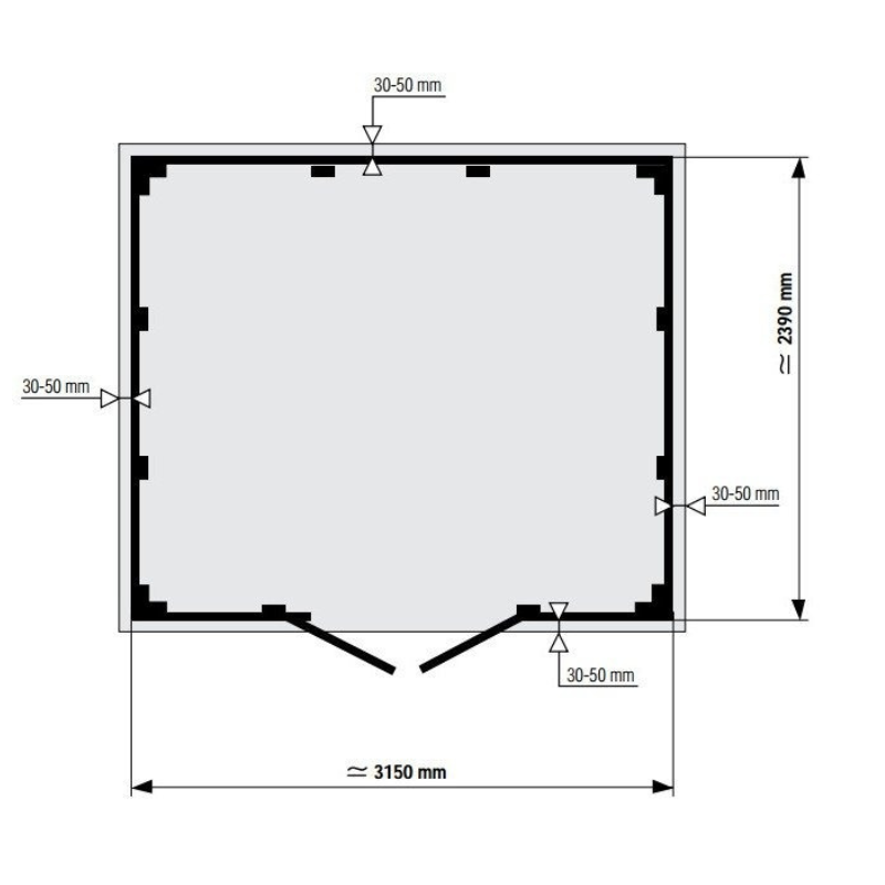 Grosfillex Kunststoff-Gerätehaus DECO 7,5 m² (Hellgrau/Weiß) – Bild 4