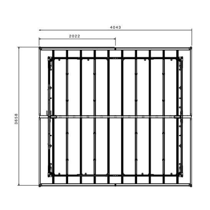 Grosfillex DECO PVC-Gartenhaus 11,2 m² – Wartungsfreies Premium-Gartenhaus 26 mm mit Doppeltür und Fenster – Bild 5