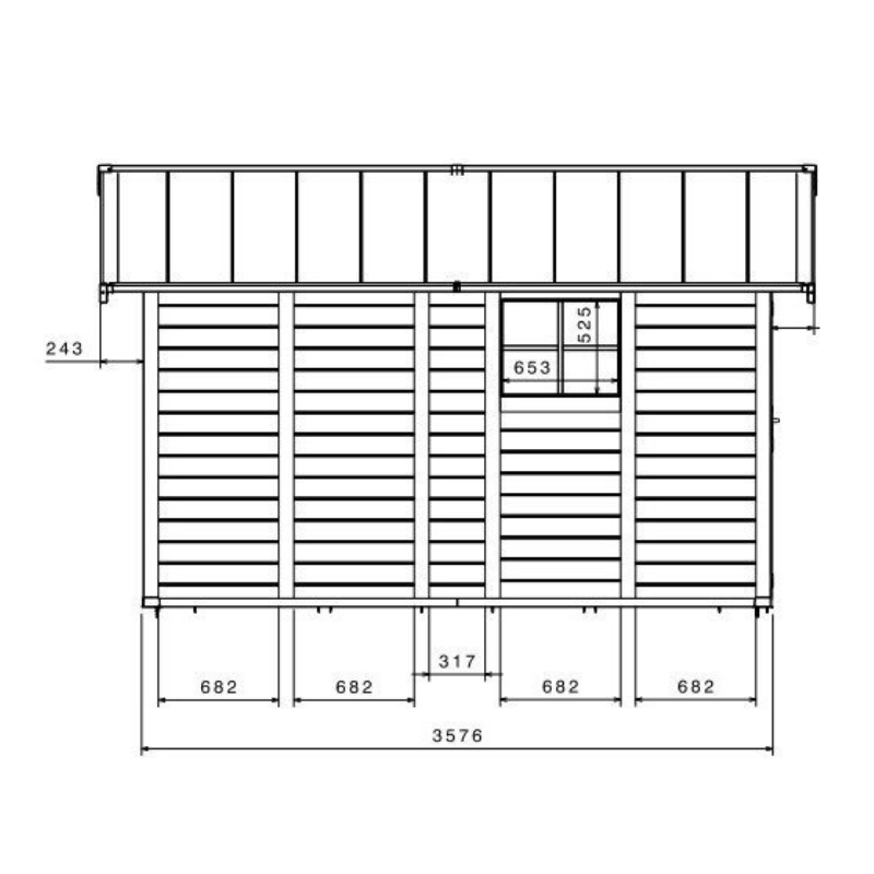 Grosfillex DECO PVC-Gartenhaus 11,2 m² – Wartungsfreies Premium-Gartenhaus 26 mm mit Doppeltür und Fenster – Bild 6