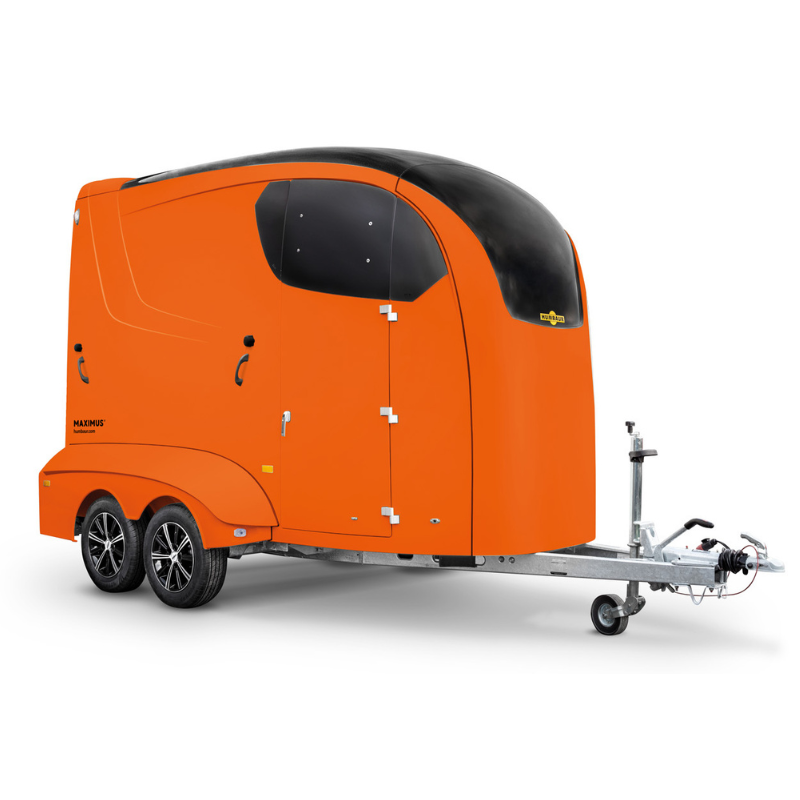 Humbaur Maximus Deluxe Orange – Vollpoly-Pferdeanhänger