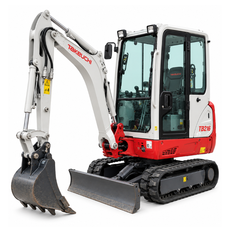 Takeuchi TB216 Minibagger gebraucht – Bild 2